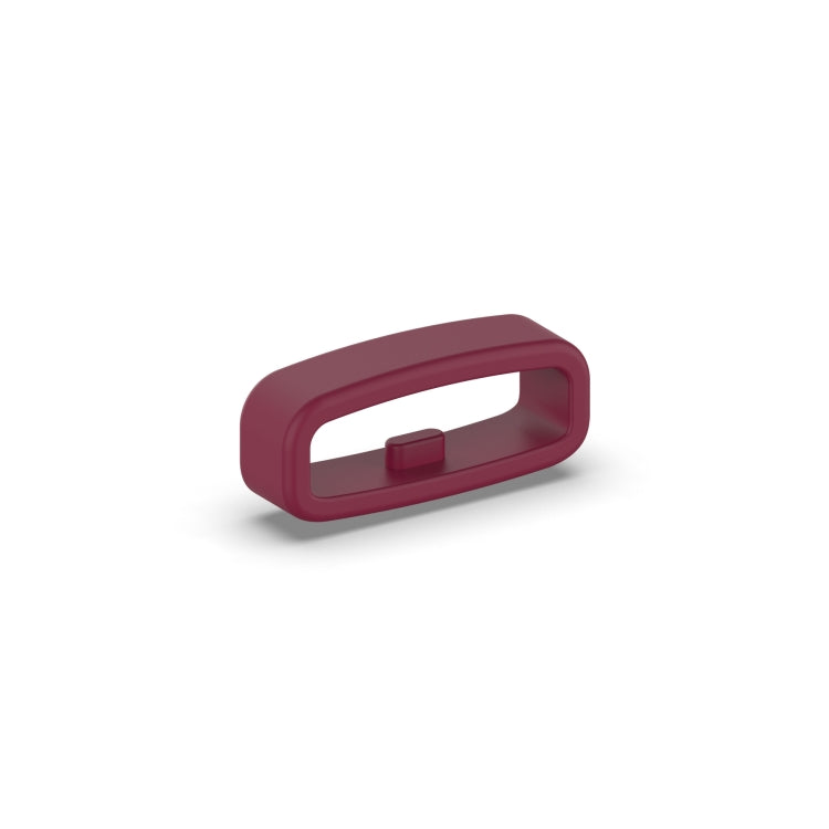 22mm 10pcs Universal Watch Band Fixed Silicone Ring Safety Buckle(Wine Red) -  by PMC TechLife | Online Shopping South Africa | PMC TechLife