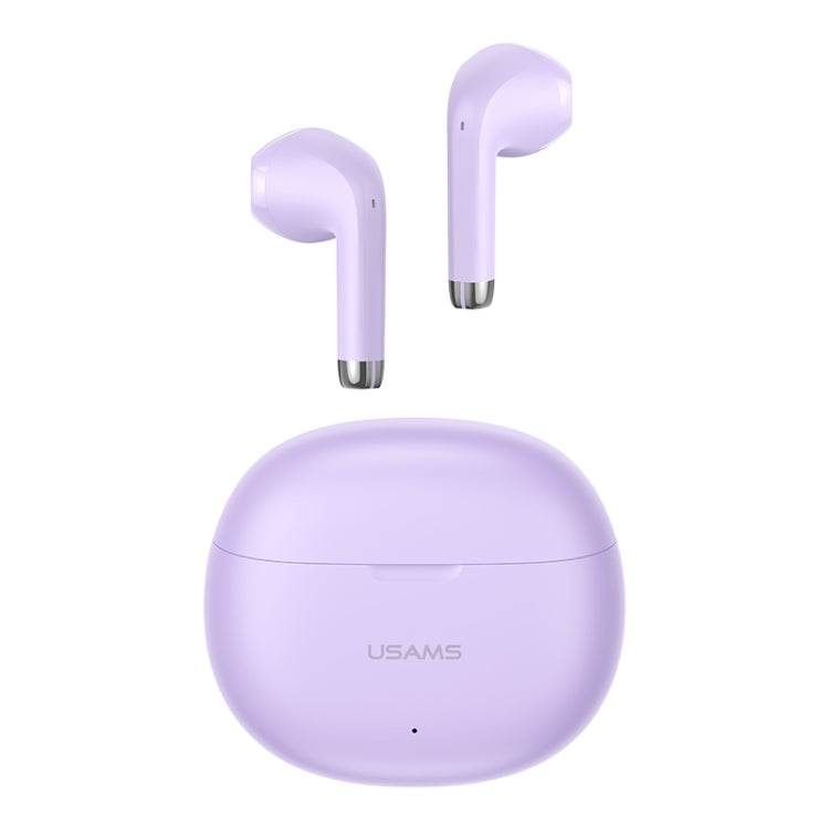 USAMS YO17 TWS Half In-Ear Wireless Bluetooth Earphone(Purple) - TWS Earphone by USAMS | Online Shopping South Africa | PMC Jewellery