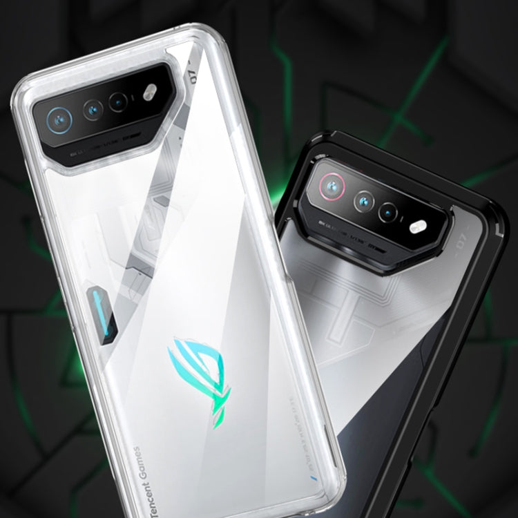 For Asus ROG Phone 7 / 7 Ultimate Clear PC + TPU Shockproof Phone Case(White) - ASUS Cases by PMC Jewellery | Online Shopping South Africa | PMC Jewellery