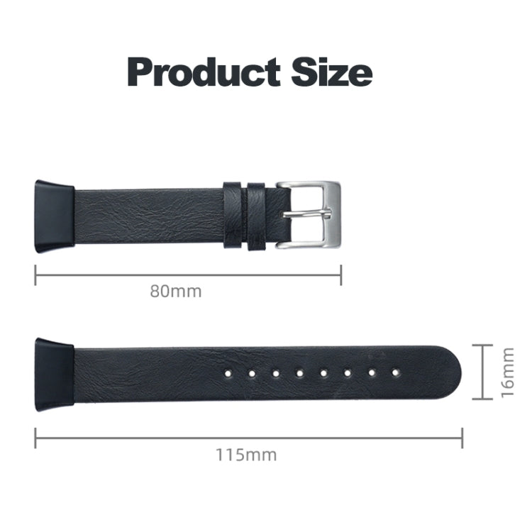 For Xiaomi Mi Band 7 Pro Leather Texture Replacement Watch Band(Red) - Watch Bands by PMC Jewellery | Online Shopping South Africa | PMC Jewellery