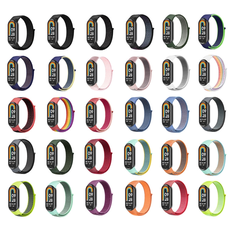 For Xiaomi Mi Band 8 Loop Nylon Replacement Watch Band(Reflective Black) -  by PMC TechLife | Online Shopping South Africa | PMC TechLife