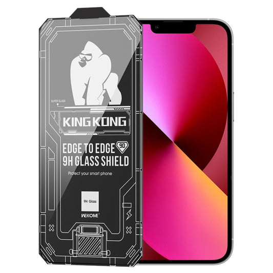 For iPhone 13 WK WTP-066 King Kong Vacha 9D Curved HD Tempered Glass Film(Black) - iPhone 13 Tempered Glass by WK | Online Shopping South Africa | PMC Jewellery | Buy Now Pay Later Mobicred