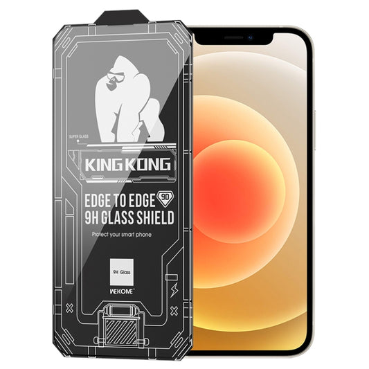 For iPhone 12 WK WTP-066 King Kong Vacha 9D Curved HD Tempered Glass Film(Black) - iPhone 12 / 12 Pro Tempered Glass by WK | Online Shopping South Africa | PMC Jewellery