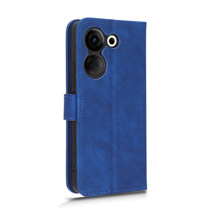 For TECNO Camon 20 Pro Skin Feel Magnetic Flip Leather Phone Case(Blue) - Tecno Cases by PMC Jewellery | Online Shopping South Africa | PMC Jewellery