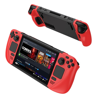 GKK For Steam Deck Color Contrast Anti-fall Game Console Case(Red) - Accessories by GKK | Online Shopping South Africa | PMC Jewellery
