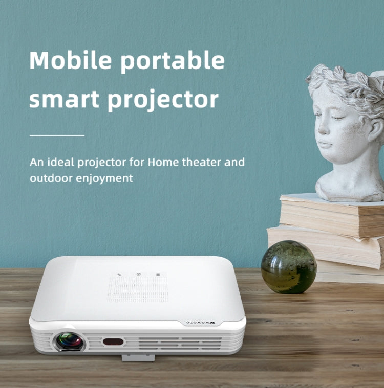 WOWOTO T9S TI DLP DMD 0.45 1280 x 800 4K 350ANSI RGB LED Smart Projector(UK Plug) - LED Projector by WOWOTO | Online Shopping South Africa | PMC Jewellery