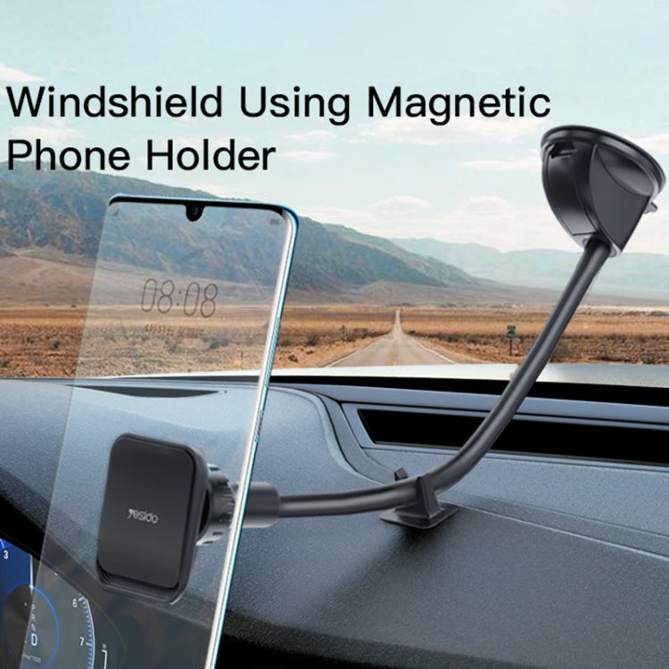 Yesido C109 360 Degree Rotation Car Windshield Suction Cup Magsafe Magnetic Phone Holder(Black) - Car Holders by Yesido | Online Shopping South Africa | PMC Jewellery