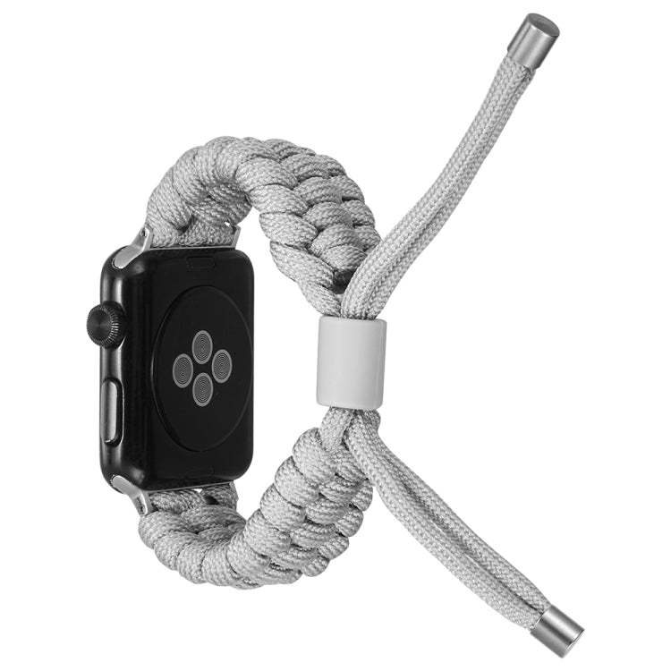 Stretch Plain Silicone Bean Watch Band For Apple Watch 7 41mm(Grey White) -  by PMC TechLife | Online Shopping South Africa | PMC TechLife