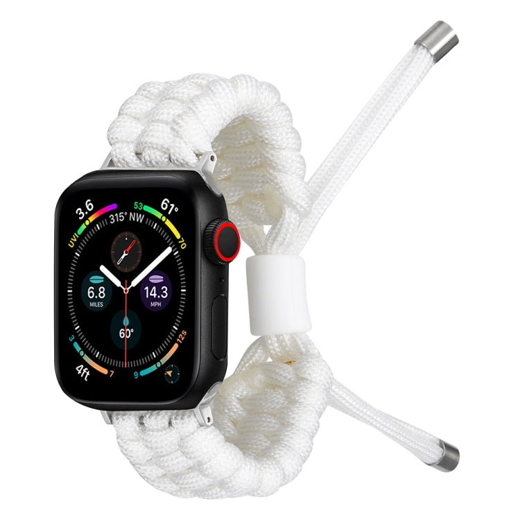 Stretch Plain Silicone Bean Watch Band For Apple Watch 7 45mm(White) -  by PMC TechLife | Online Shopping South Africa | PMC TechLife