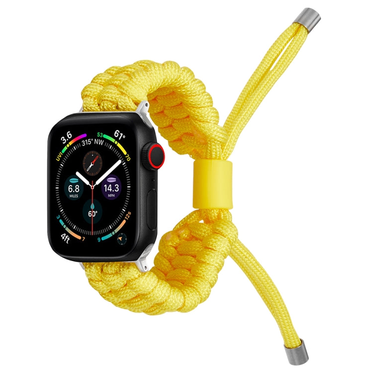 Stretch Plain Silicone Bean Watch Band For Apple Watch 7 45mm(Yellow) -  by PMC TechLife | Online Shopping South Africa | PMC TechLife