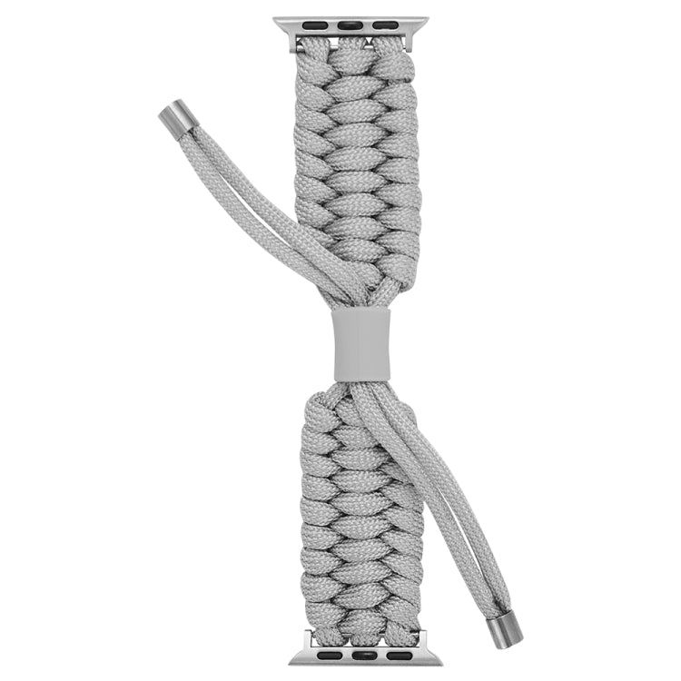 Stretch Plain Silicone Bean Watch Band For Apple Watch 7 45mm(Grey White) -  by PMC TechLife | Online Shopping South Africa | PMC TechLife