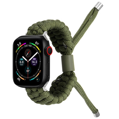 Stretch Plain Silicone Bean Watch Band For Apple Watch SE 2022 44mm(Army Green) -  by PMC Jewellery | Online Shopping South Africa | PMC Jewellery