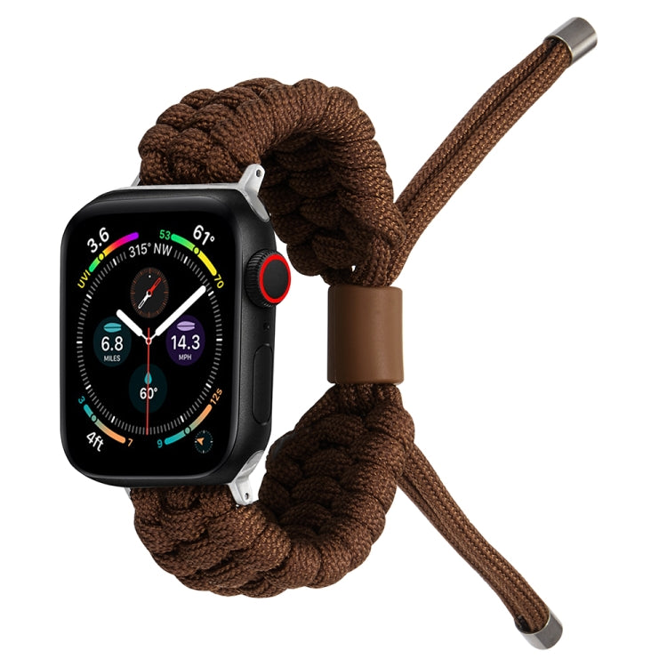 Stretch Plain Silicone Bean Watch Band For Apple Watch SE 40mm(Coffee Brown) -  by PMC TechLife | Online Shopping South Africa | PMC TechLife