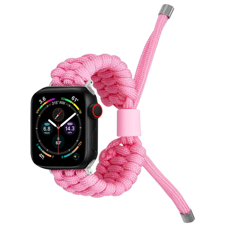 Stretch Plain Silicone Bean Watch Band For Apple Watch SE 44mm(Light Pink) -  by PMC TechLife | Online Shopping South Africa | PMC TechLife