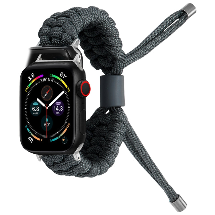 Stretch Plain Silicone Bean Watch Band For Apple Watch 6 40mm(Dark Grey) -  by PMC TechLife | Online Shopping South Africa | PMC TechLife