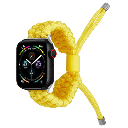 Stretch Plain Silicone Bean Watch Band For Apple Watch 4 40mm(Yellow) -  by PMC Jewellery | Online Shopping South Africa | PMC Jewellery