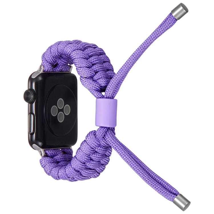 Stretch Plain Silicone Bean Watch Band For Apple Watch 3 38mm(Light Purple) -  by PMC Jewellery | Online Shopping South Africa | PMC Jewellery