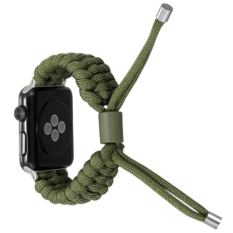 Stretch Plain Silicone Bean Watch Band For Apple Watch 3 42mm(Army Green) -  by PMC TechLife | Online Shopping South Africa | PMC TechLife