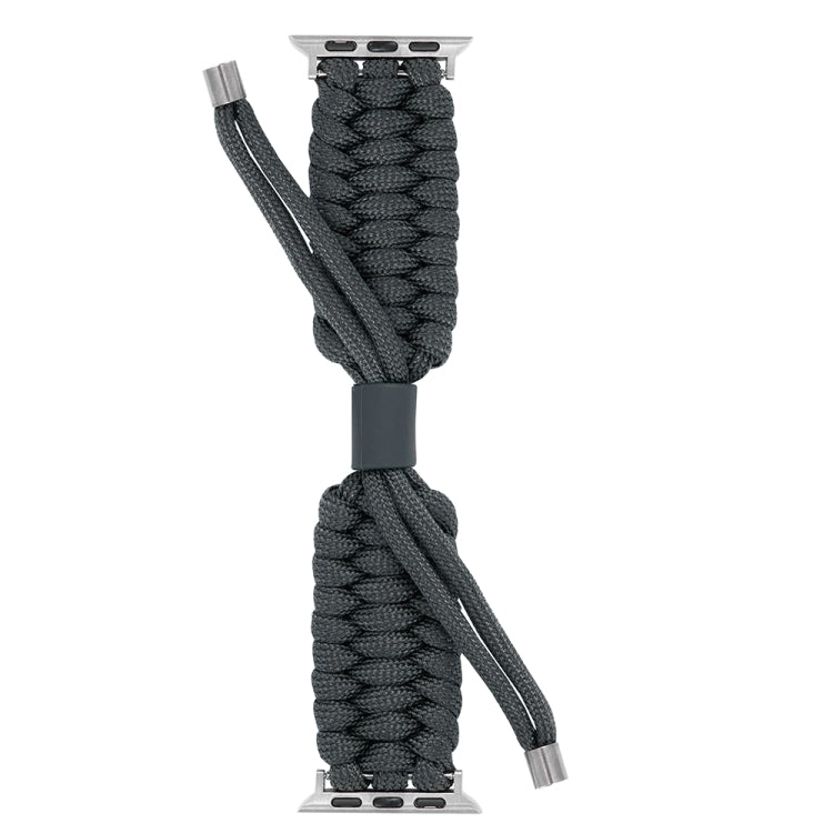Stretch Plain Silicone Bean Watch Band For Apple Watch 3 42mm(Dark Grey) -  by PMC TechLife | Online Shopping South Africa | PMC TechLife