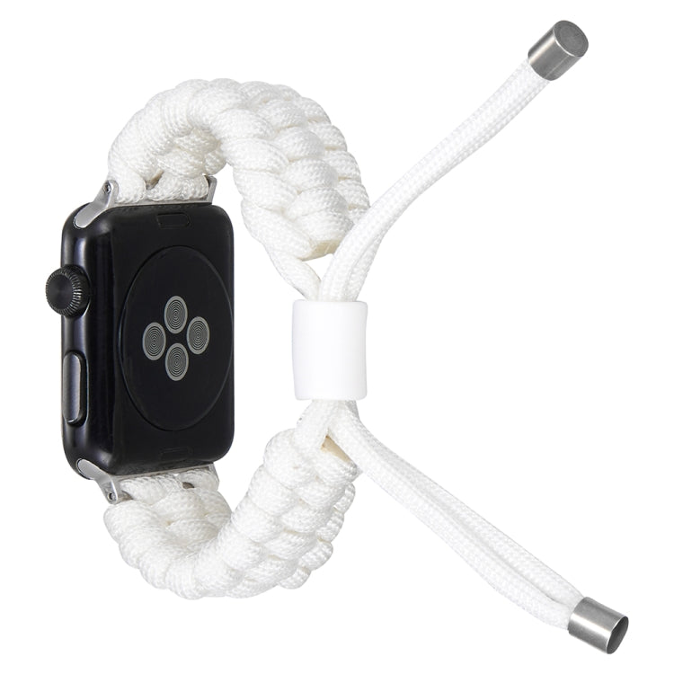 Stretch Plain Silicone Bean Watch Band For Apple Watch 2 38mm(White) -  by PMC TechLife | Online Shopping South Africa | PMC TechLife