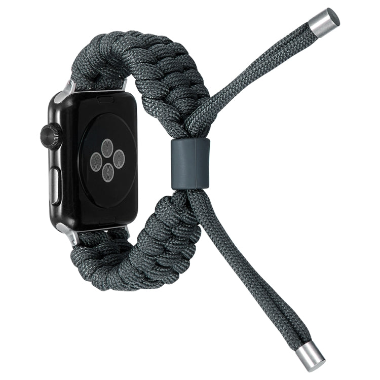 Stretch Plain Silicone Bean Watch Band For Apple Watch 38mm(Dark Grey) -  by PMC TechLife | Online Shopping South Africa | PMC TechLife