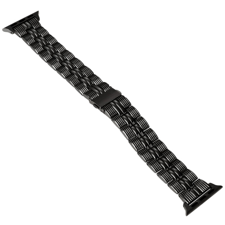 3-Beads Stripe Metal Watch Band For Apple Watch 2 38mm(Black) -  by PMC TechLife | Online Shopping South Africa | PMC TechLife