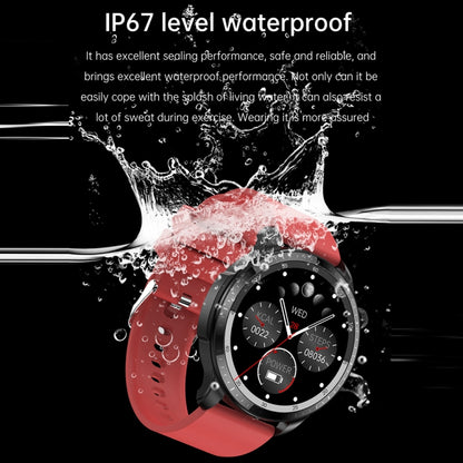 T52 1.39 inch IP67 Waterproof Leather Band Smart Watch Supports Bluetooth Call / Blood Oxygen / Body Temperature Monitoring(Black) -  by PMC Jewellery | Online Shopping South Africa | PMC Jewellery