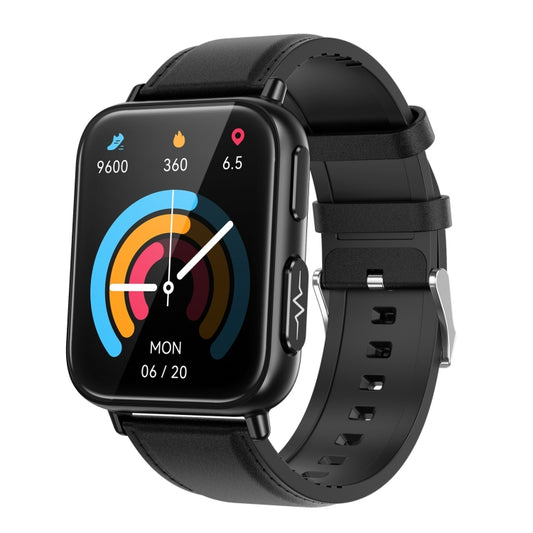 TK10 1.91 inch IP68 Waterproof Leather Band Smart Watch Supports AI Medical Diagnosis/ Blood Oxygen / Body Temperature Monitoring(Black) -  by PMC Jewellery | Online Shopping South Africa | PMC Jewellery