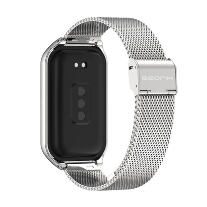 For Redmi Band 2 Mijobs Metal Shell + Milan Buckle Metal Watch Band(Silver) -  by MIJOBS | Online Shopping South Africa | PMC Jewellery