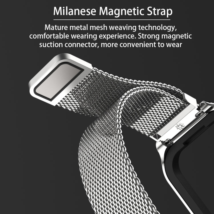 For Redmi Band 2 Mijobs Metal Shell + Milan Buckle Metal Watch Band(Black) -  by MIJOBS | Online Shopping South Africa | PMC Jewellery