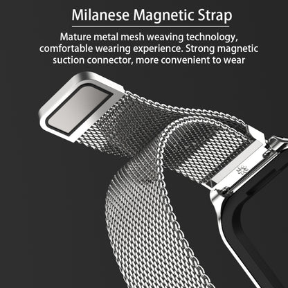 For Redmi Band 2 Mijobs Metal Shell + Milan Buckle Metal Watch Band(Black) -  by MIJOBS | Online Shopping South Africa | PMC Jewellery