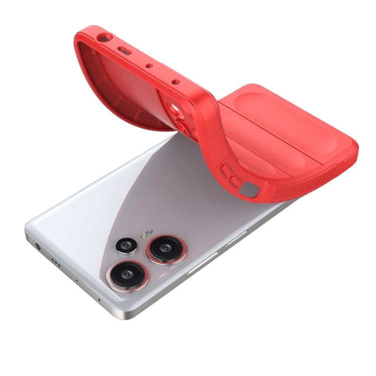 For Xiaomi Redmi Note 12 Turbo Magic Shield TPU + Flannel Phone Case(Red) - free shipping - PMC TechLife - Order now!