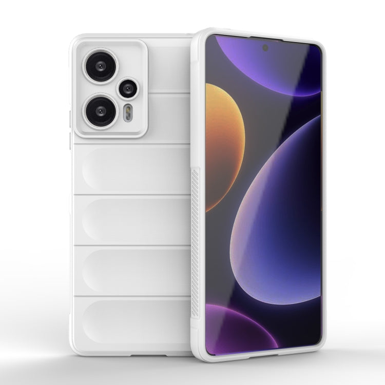 For Xiaomi Redmi Note 12 Turbo Magic Shield TPU + Flannel Phone Case(White) - free shipping - PMC TechLife - Order now!