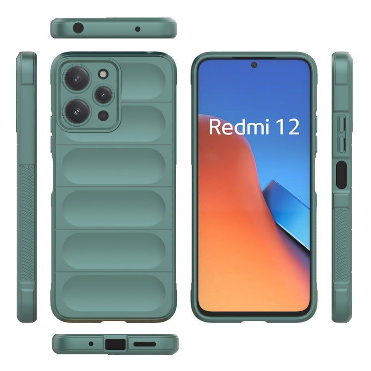 For Xiaomi Redmi 12 4G Magic Shield TPU + Flannel Phone Case(Dark Grey) - free shipping - PMC TechLife - Order now!