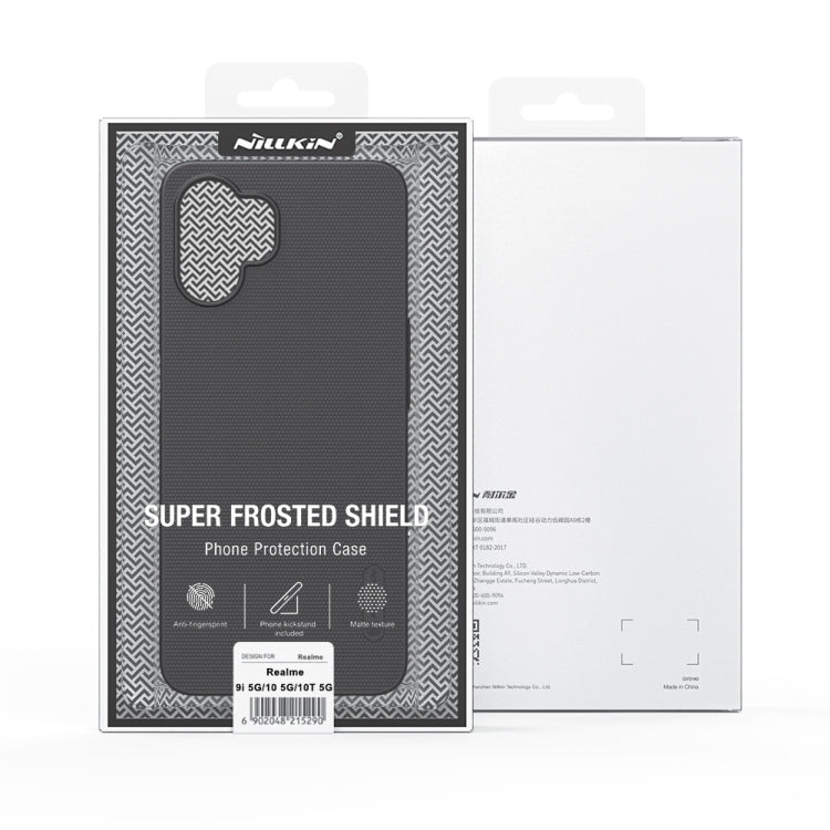 For Realme 9i 5G / 10 5G / 10T 5G NILLKIN Frosted PC Phone Case(Black) - Realme Cases by NILLKIN | Online Shopping South Africa | PMC Jewellery