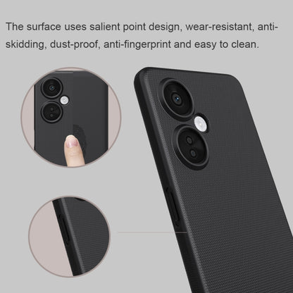 For OnePlus Nord CE 3 Lite NILLKIN Frosted PC Phone Case(Black) - OnePlus Cases by NILLKIN | Online Shopping South Africa | PMC Jewellery