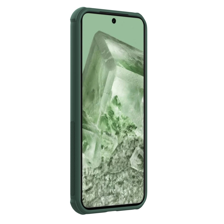 For Google Pixel 8a NILLKIN Frosted Shield Pro PC + TPU Phone Case(Green) - Google Cases by NILLKIN | Online Shopping South Africa | PMC Jewellery