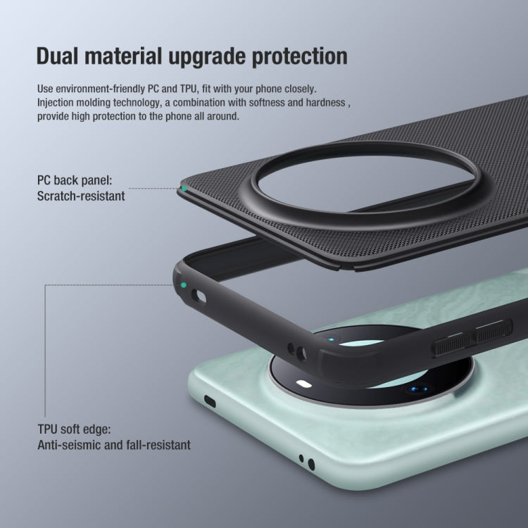 For Huawei Mate 60 Pro NILLKIN Frosted Shield Pro PC + TPU Phone Case(Blue) - Huawei Cases by NILLKIN | Online Shopping South Africa | PMC TechLife