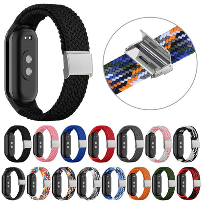 For Xiaomi Mi Band 8 Adjustable Nylon Braided Steel Buckle Watch Band(Black) -  by PMC Jewellery | Online Shopping South Africa | PMC Jewellery