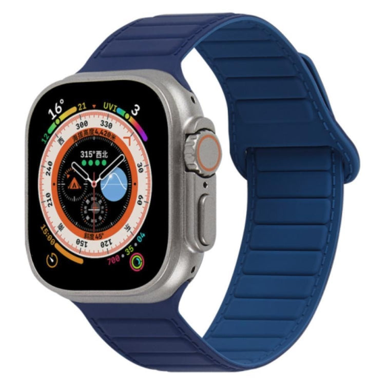 For Apple Watch 6 40mm Loop Magnetic Silicone Watch Band(Navy Blue) - Watch Bands by PMC Jewellery | Online Shopping South Africa | PMC Jewellery