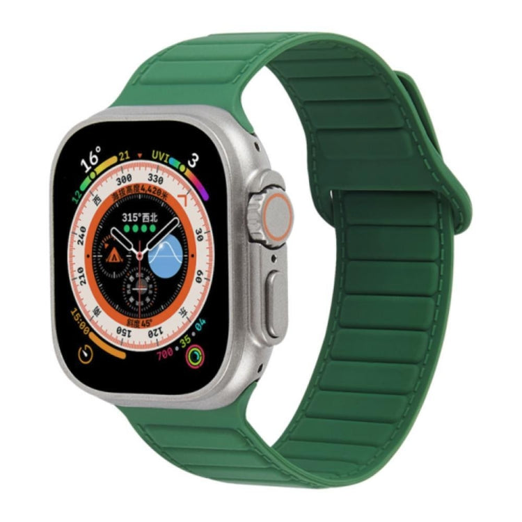 For Apple Watch 3 38mm Loop Magnetic Silicone Watch Band(Green) - Watch Bands by PMC TechLife | Online Shopping South Africa | PMC TechLife