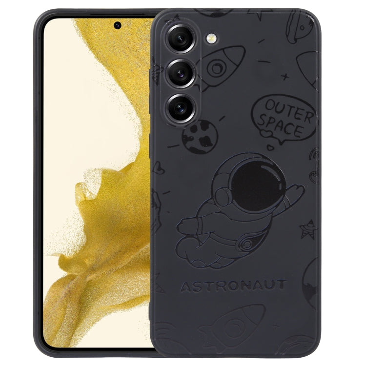 For Samsung Galaxy S20+ Astronaut Pattern Silicone Straight Edge Phone Case(Flying Astronaut-Black) - free shipping - PMC TechLife - Order now!