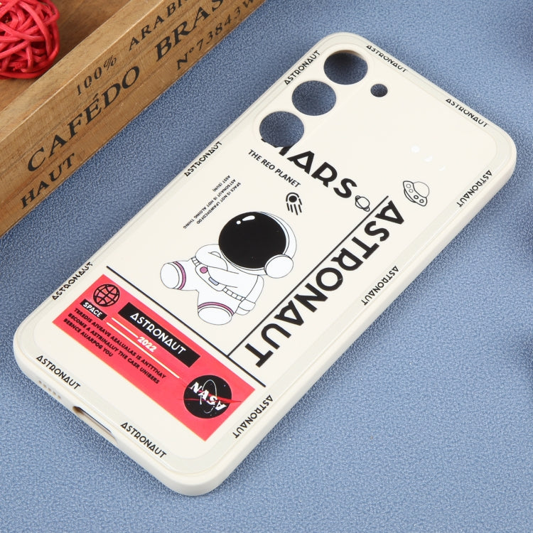For Samsung Galaxy S20 FE Astronaut Pattern Silicone Straight Edge Phone Case(Mars Astronaut-White) - free shipping - PMC TechLife - Order now!