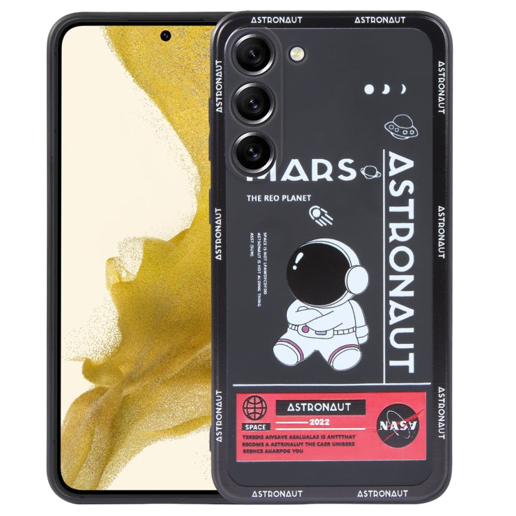 For Samsung Galaxy A81 Astronaut Pattern Silicone Straight Edge Phone Case(Mars Astronaut-Black) - free shipping - PMC TechLife - Order now!