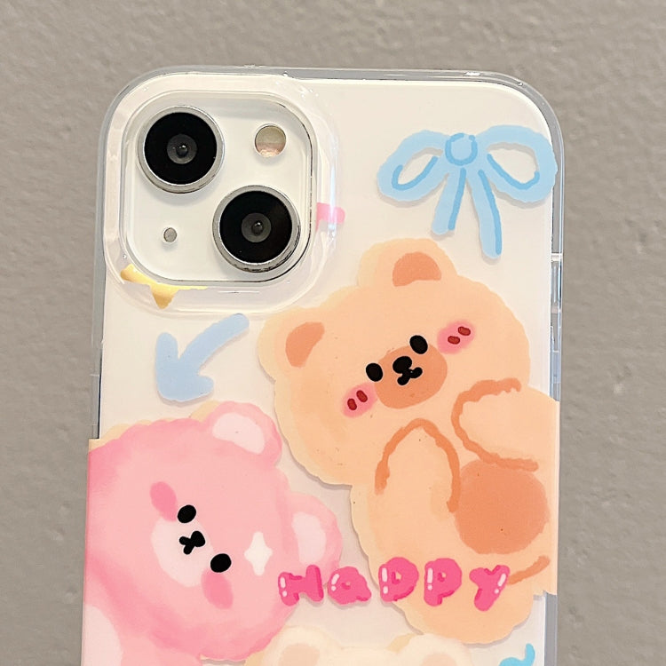 For iPhone 14 Pro Max IMD Cute Animal Pattern Phone Case(Bear) - free shipping - PMC TechLife - Order now!