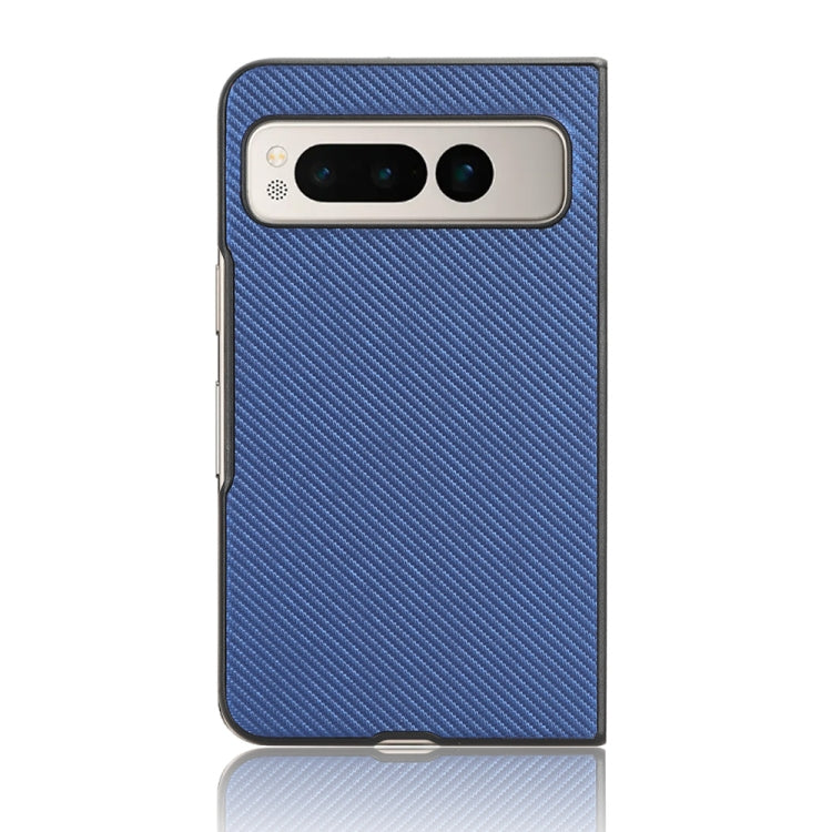 For Google Pixel Fold PU Leather PC Phone Case(Blue) - Google Cases by PMC Jewellery | Online Shopping South Africa | PMC Jewellery