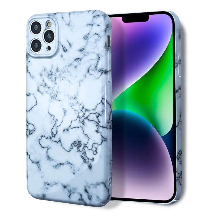 For iPhone SE 2022 / SE 2020 / 8 / 7 Marble Pattern Phone Case(Green White) - iPhone SE 2022 / 2020 / 8 / 7 Cases by PMC Jewellery | Online Shopping South Africa | PMC Jewellery