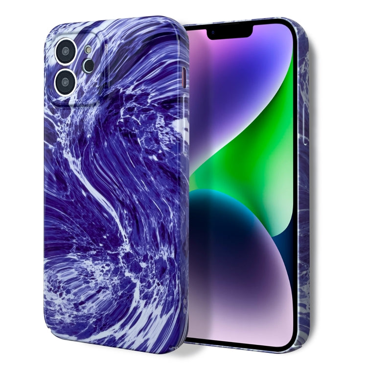 For iPhone SE 2022 / SE 2020 / 8 / 7 Marble Pattern Phone Case(Purple White) - iPhone SE 2022 / 2020 / 8 / 7 Cases by PMC TechLife | Online Shopping South Africa | PMC TechLife