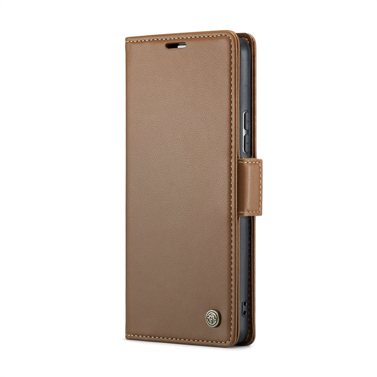 For Xiaomi 13 Lite CaseMe 023 Butterfly Buckle Litchi Texture RFID Anti-theft Leather Phone Case(Brown) - 13 Lite Cases by CaseMe | Online Shopping South Africa | PMC Jewellery