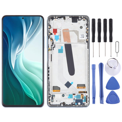 OLED LCD Screen For Xiaomi 11X Pro Digitizer Full Assembly with Frame(Blue) - LCD Screen by PMC Jewellery | Online Shopping South Africa | PMC Jewellery